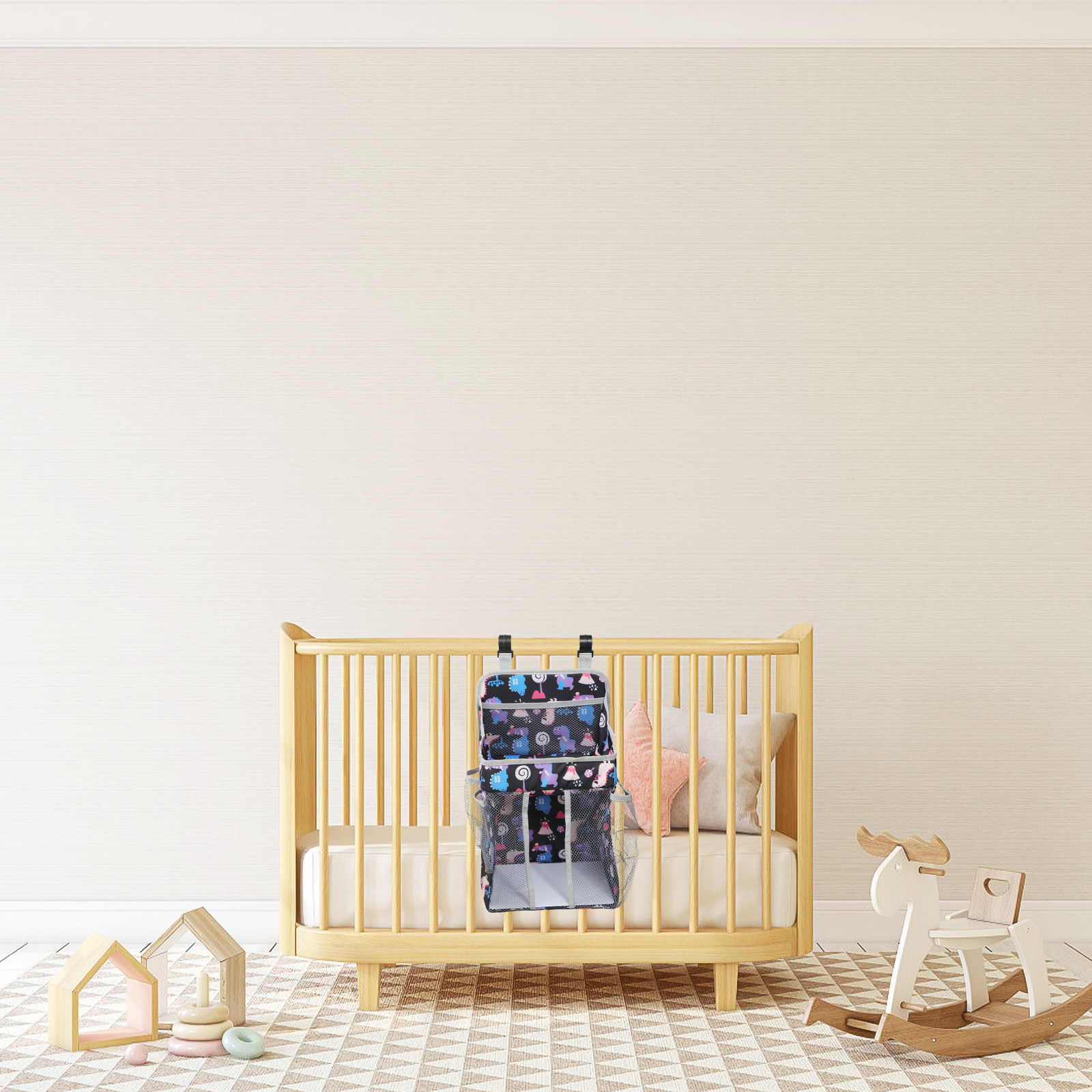 Baby Nursery Package - おむつバッグ 保育園収納 ベビーベッドポーチ クレードル吊り下げおむつ ベッドオーガナイザー
