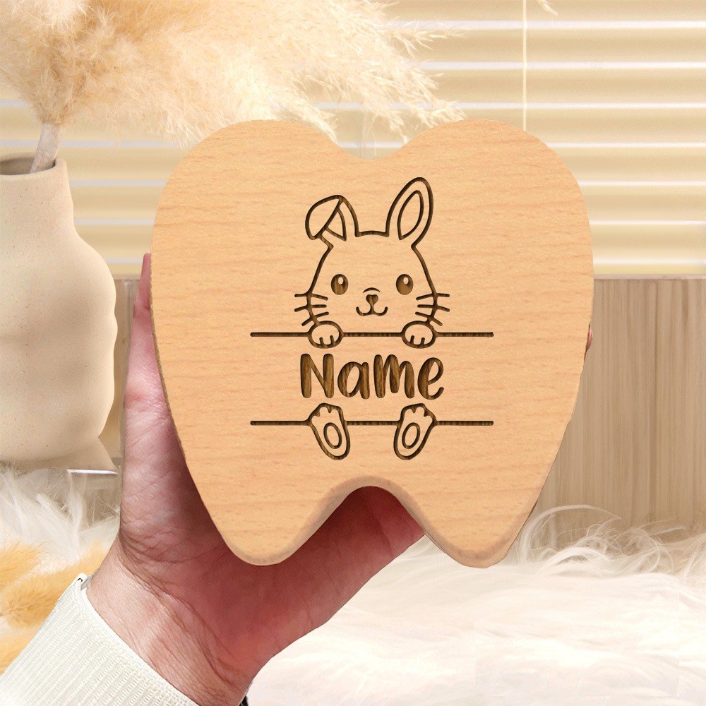 Baby Keepsake Box - パーソナライズされた歯の妖精ボックス 乳歯の記念品ボックス 歯の妖精ホルダー 新生児ギフト 子供の誕生日プレゼント