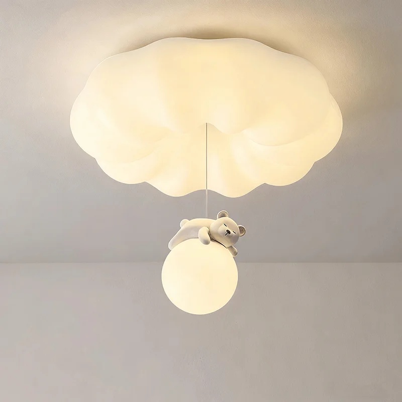 Baby Nursery Ceiling Light - かわいい雲型シーリングライトLED埋め込み式、子供部屋、保育園、ベビー部屋の装飾照明に