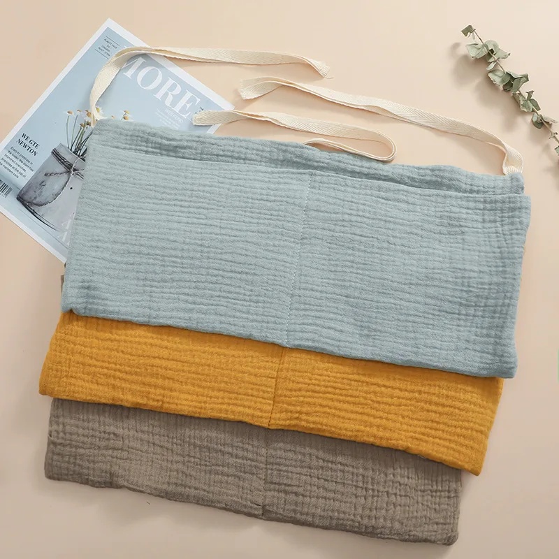 Baby Nursery Bags - 1/2 個ベビーベッドオーガナイザーコットキャディベッド収納バッグ 2 ポケットベッドサイド吊り下げおむつ保育園オーガナイザーおむつ衣類用