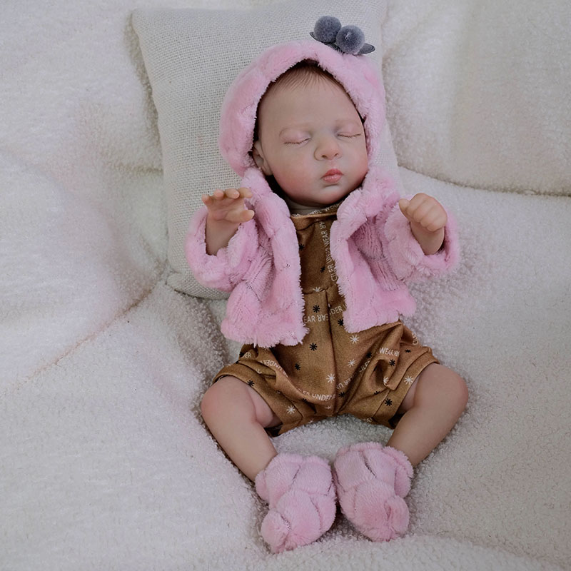 Baby Nursery Images - 12インチシリコンリボーンドール ルナ 多層塗装 3Dスキン 静脈も見える 写真と同じ