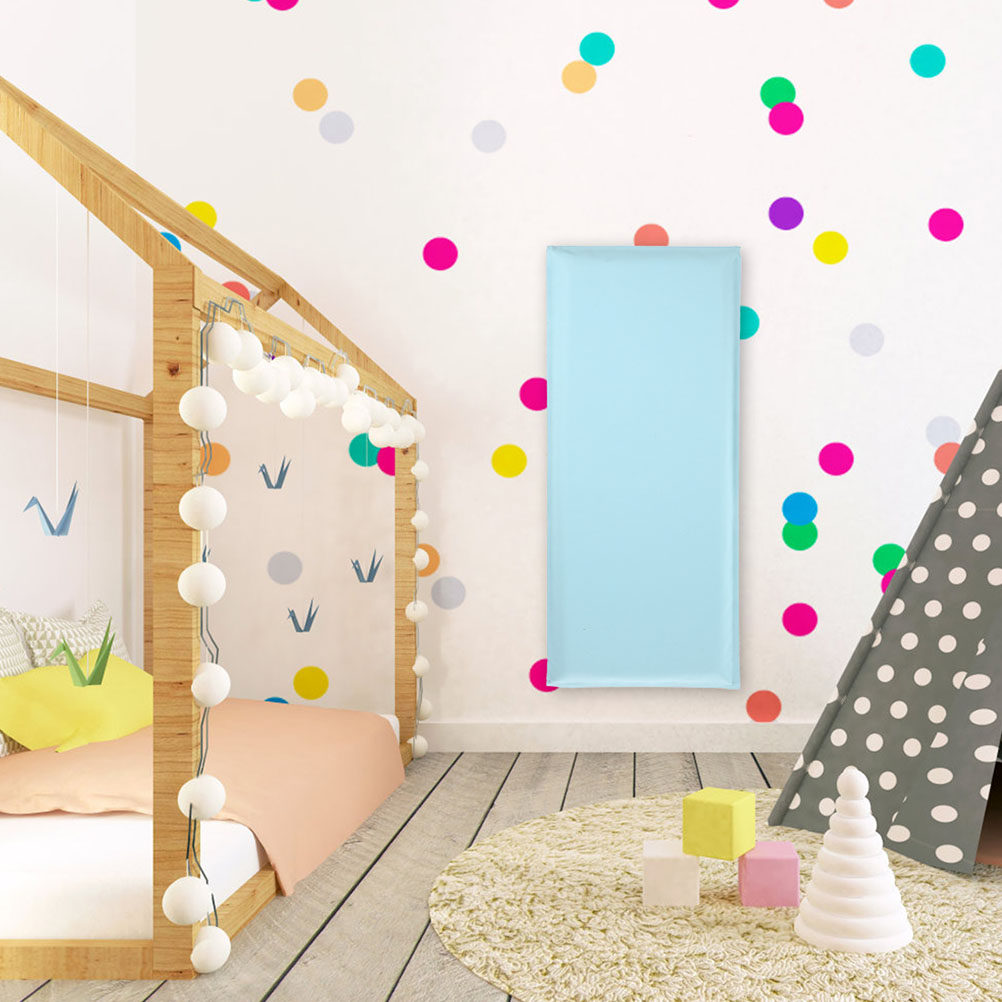 Baby Nursery Yellow Walls - 2個入り衝突防止ウォールパッド 黄色 子供用安全ソフトウォールプロテクター ベビープルーフ 保育室装飾