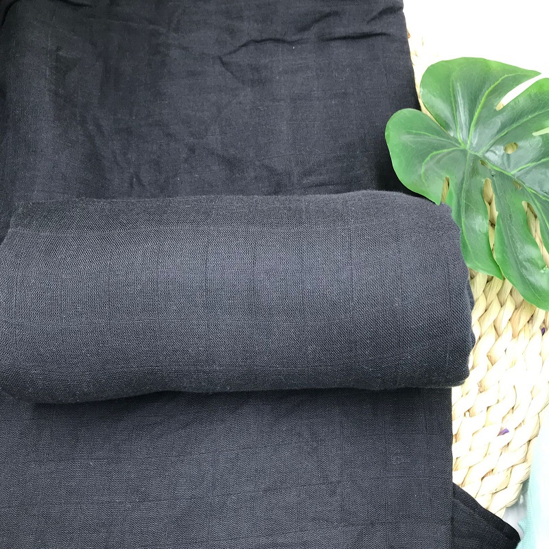 Swaddle Blanket Muslin - ピュアブラックカラーベビーラップ超ソフトベビーモスリンブランケットおくるみ新生児ブランケットおくるみ新生児用おくるみ