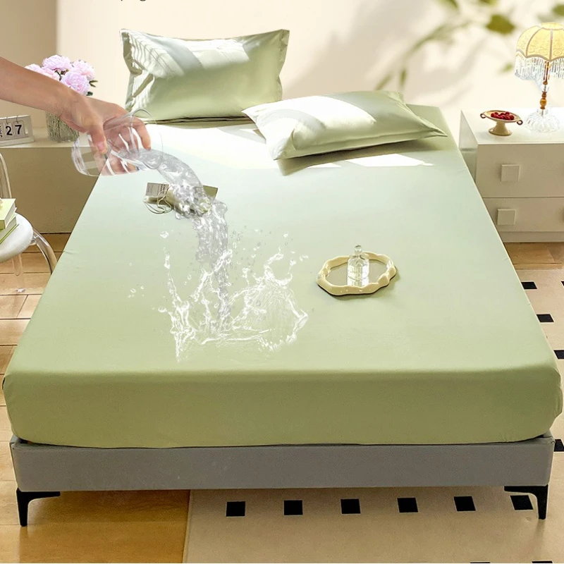 Baby Mattress Waterproof - 無地防水フィットシーツ ベッドカバー マットレス保護カバー 全サイズ対応 オールシーズン対応