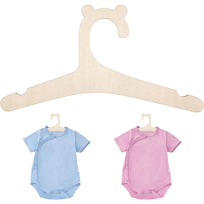 ベビー服ラックかわいいクマ木製子供服ハンガーホームガールプリ - Baby Nursery Girl のレビューと価格