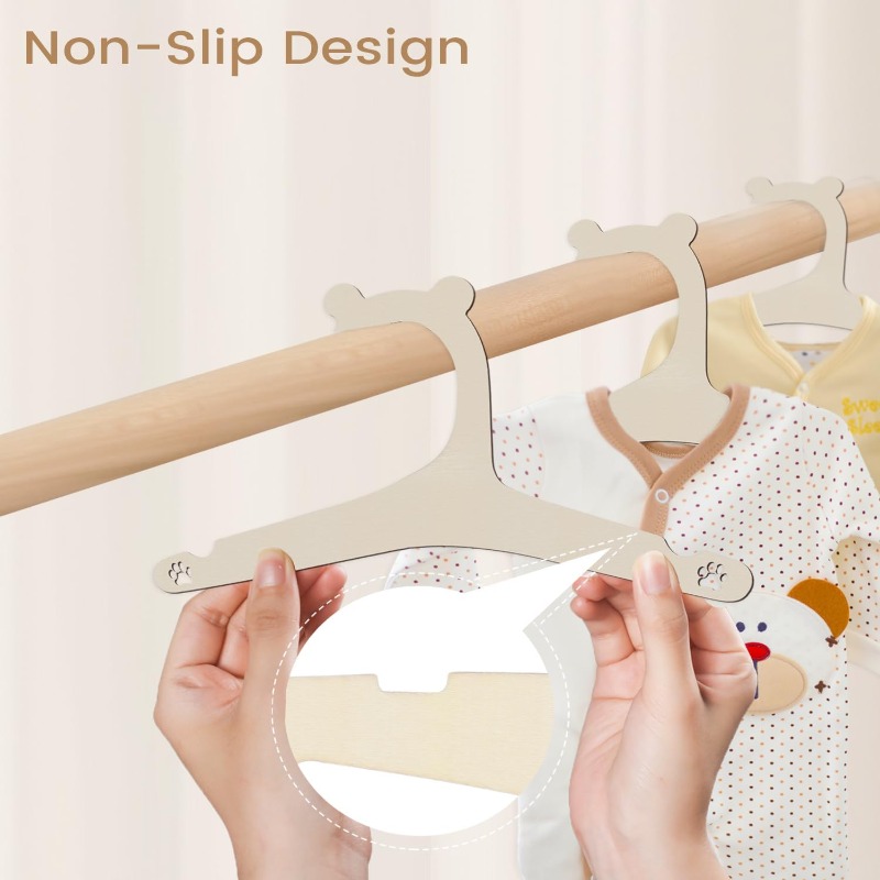 ベビー服ラックかわいいクマ木製子供服ハンガーホームガールプリ - Baby Nursery Girl のレビューと価格