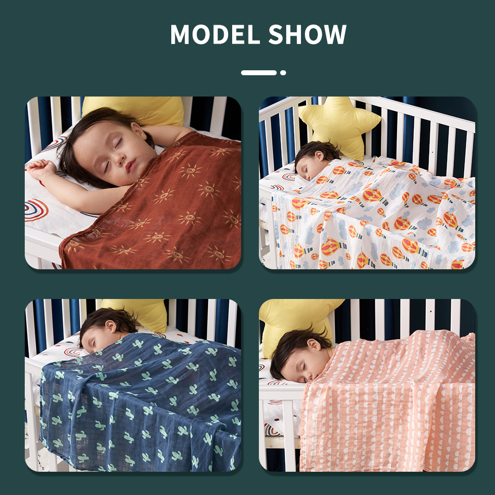 Happyflute 120*110cmベビーモスリンスワド - Swaddle Blanket Muslin のレビューと価格