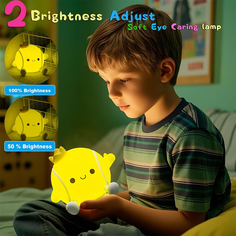 かわいいテニスナイトライトシリコン保育園用睡眠ランプタッチコ - Baby Nursery Night Light のレビューと価格