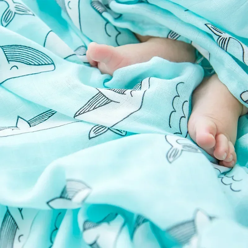 多目的竹綿毛布,新生児用ラップ,モスリンおくるみ,木,120 - Swaddle Blanket Muslin のレビューと価格