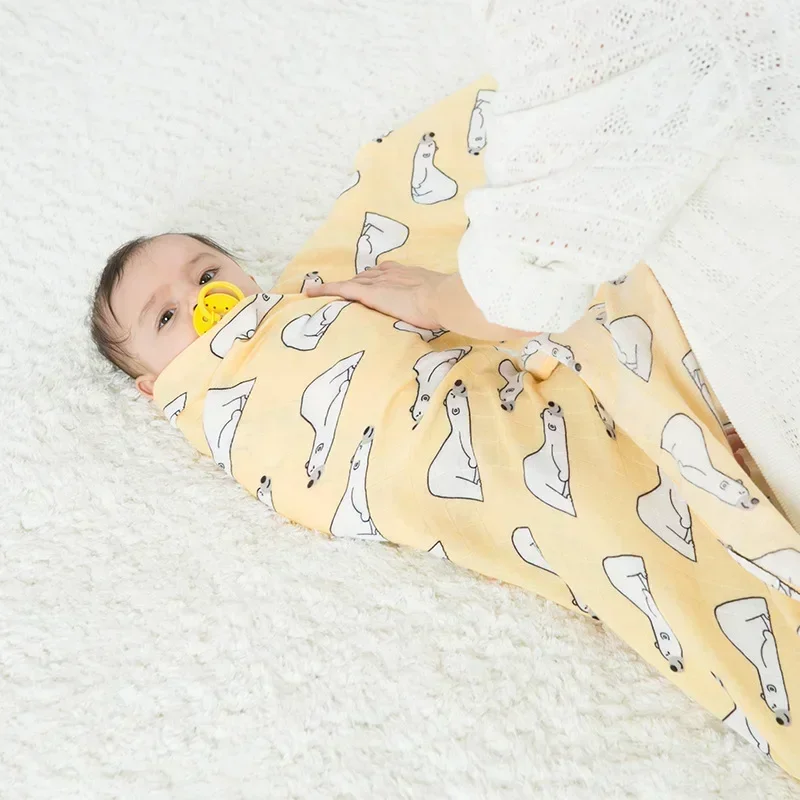 多目的竹綿毛布,新生児用ラップ,モスリンおくるみ,木,120 - Swaddle Blanket Muslin のレビューと価格