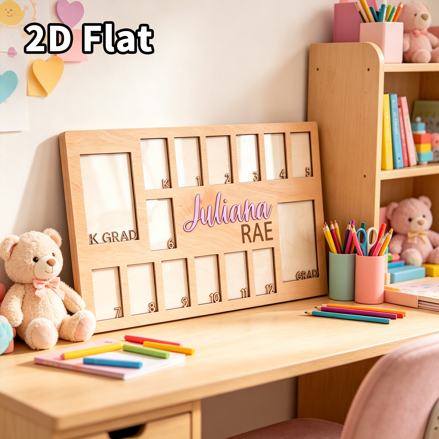 1個入りカスタムグレードフォトフレーム木製飾り板、自宅・オフ - Baby Nursery Frames のレビューと価格