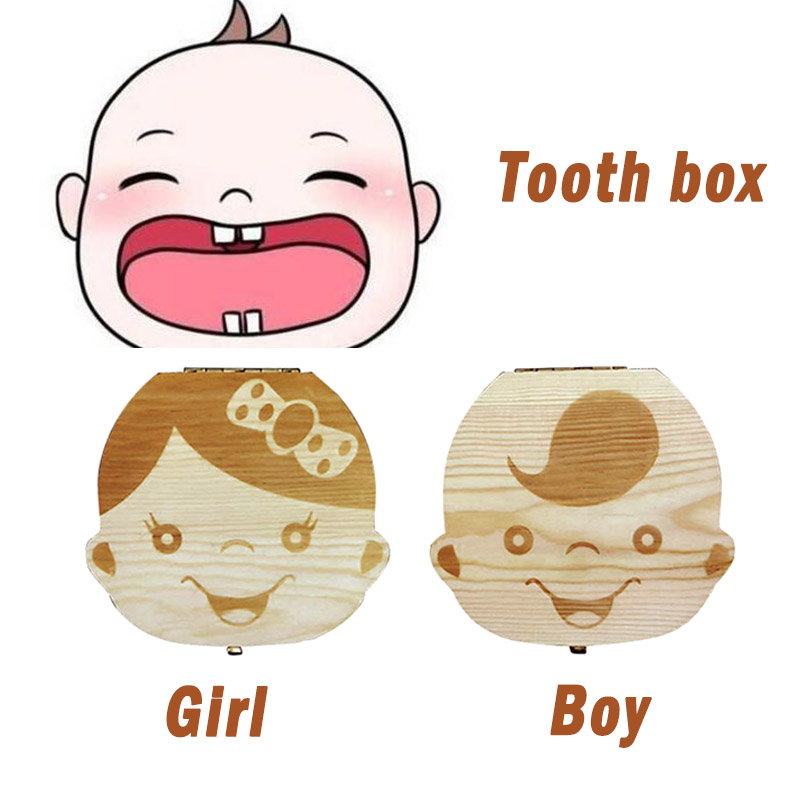 vvocciドイツ製木製乳歯オーガナイザー収納ギフト記念品男 - Baby Keepsake Box のレビューと価格