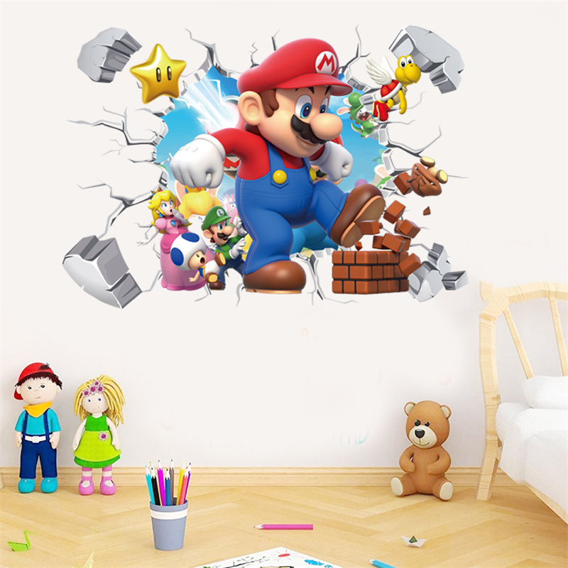 3D漫画アニメゲームキャラクターのウォールステッカー、子供部 - Baby Nursery Package のレビューと価格