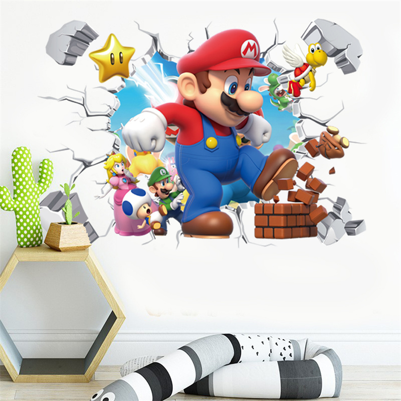 3D漫画アニメゲームキャラクターのウォールステッカー、子供部 - Baby Nursery Package のレビューと価格