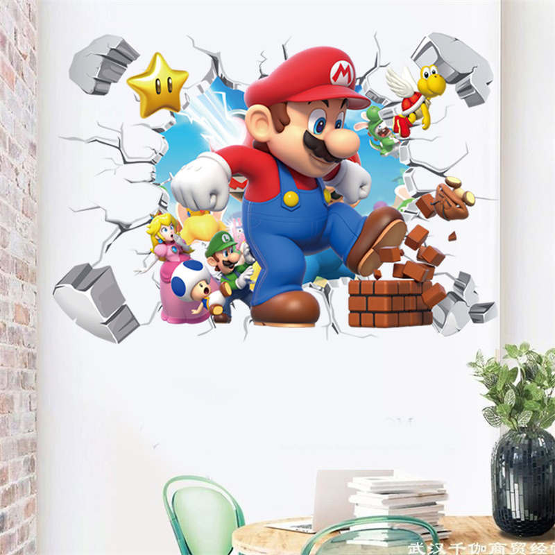 3D漫画アニメゲームキャラクターのウォールステッカー、子供部 - Baby Nursery Package のレビューと価格