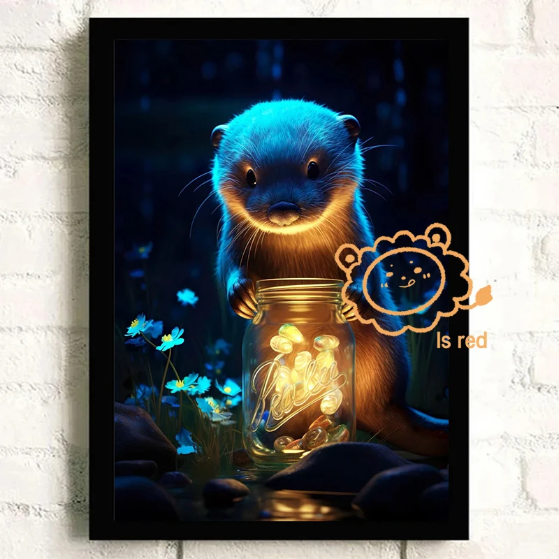 動物のかわいいポスター,キツネ、フクロウ、発光、otter、 - Baby Nursery Images のレビューと価格