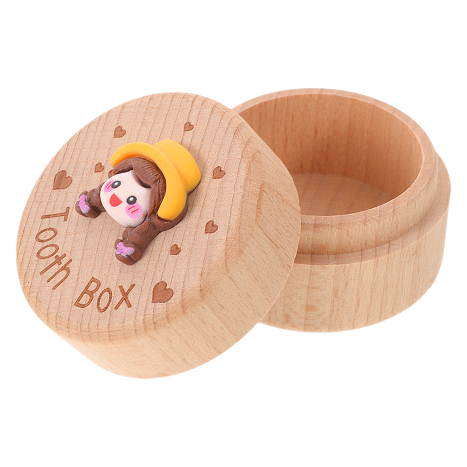 木製ベビー歯保管ボックス、天然の滑らかな質感、女の子向け歯と - Baby Keepsake Box のレビューと価格