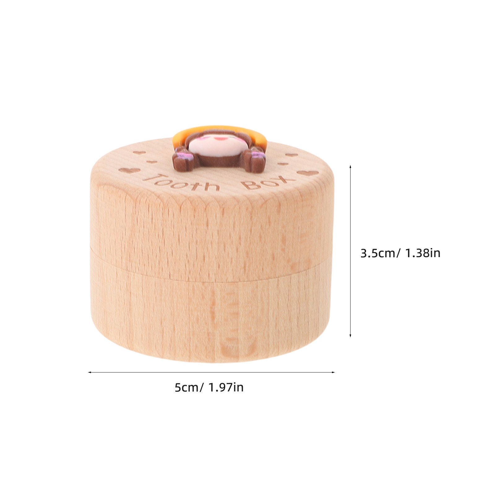 木製ベビー歯保管ボックス、天然の滑らかな質感、女の子向け歯と - Baby Keepsake Box のレビューと価格