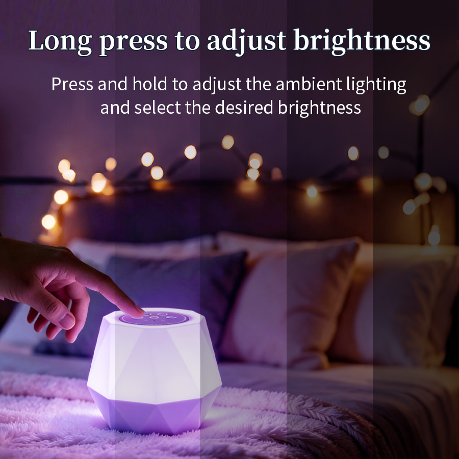 7 色ホワイトノイズ機能ナイトライトベビー睡眠スーザー 10 - Baby Nursery Night Light のレビューと価格
