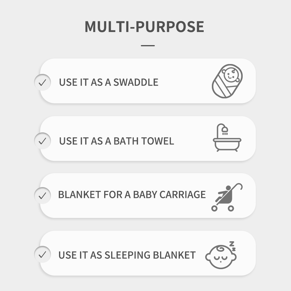 Happyflute 120 × 110 センチメートルモス - Swaddle Blanket Muslin のレビューと価格