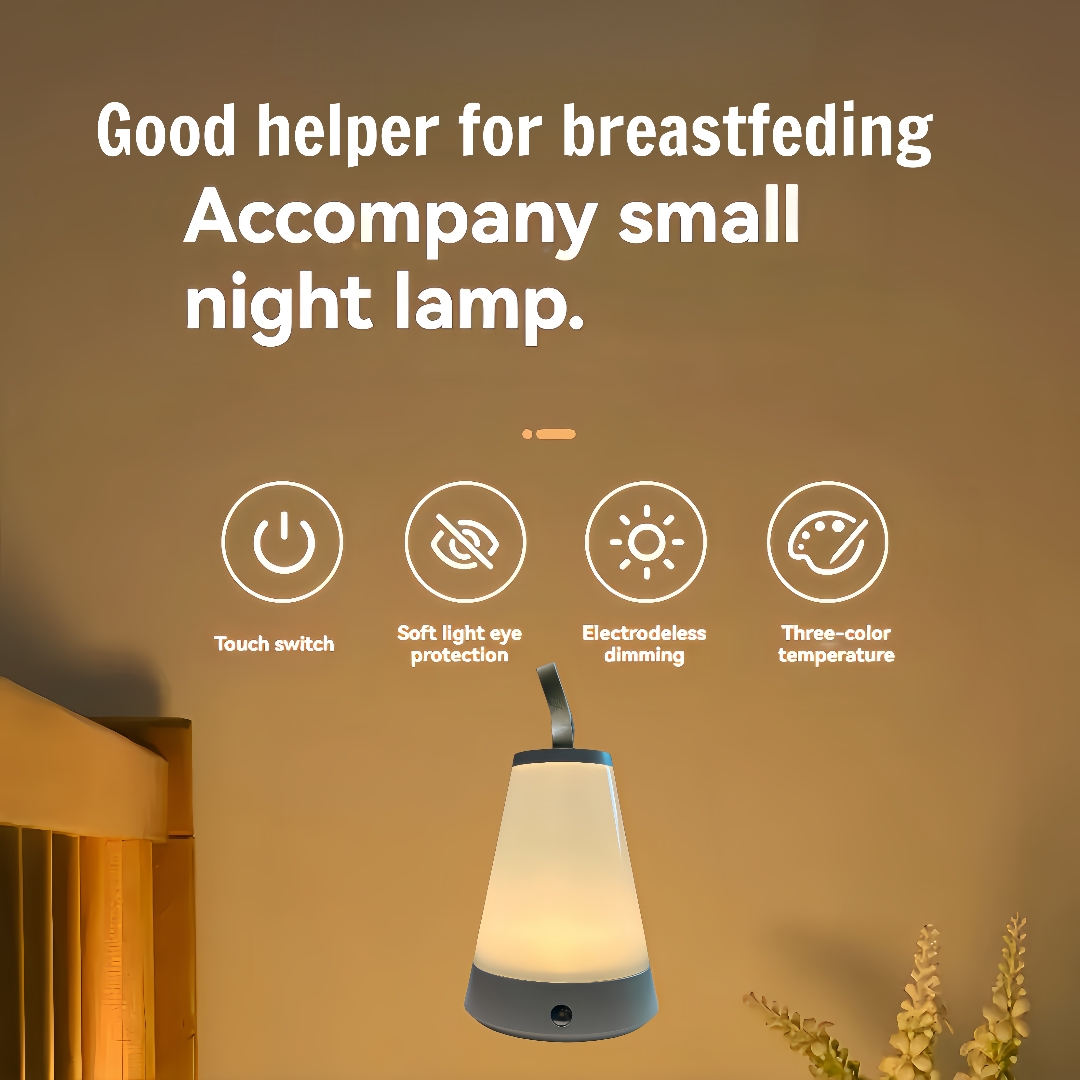 LED ナイトライト ベッドサイドランプ タッチコントロール - Baby Nursery Night Light のレビューと価格