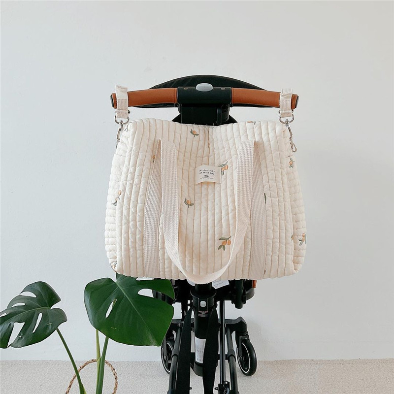 ポータブル刺繍入りベビーおむつバッグ,おむつバッグ,大,ショ - Baby Nursery Bags のレビューと価格