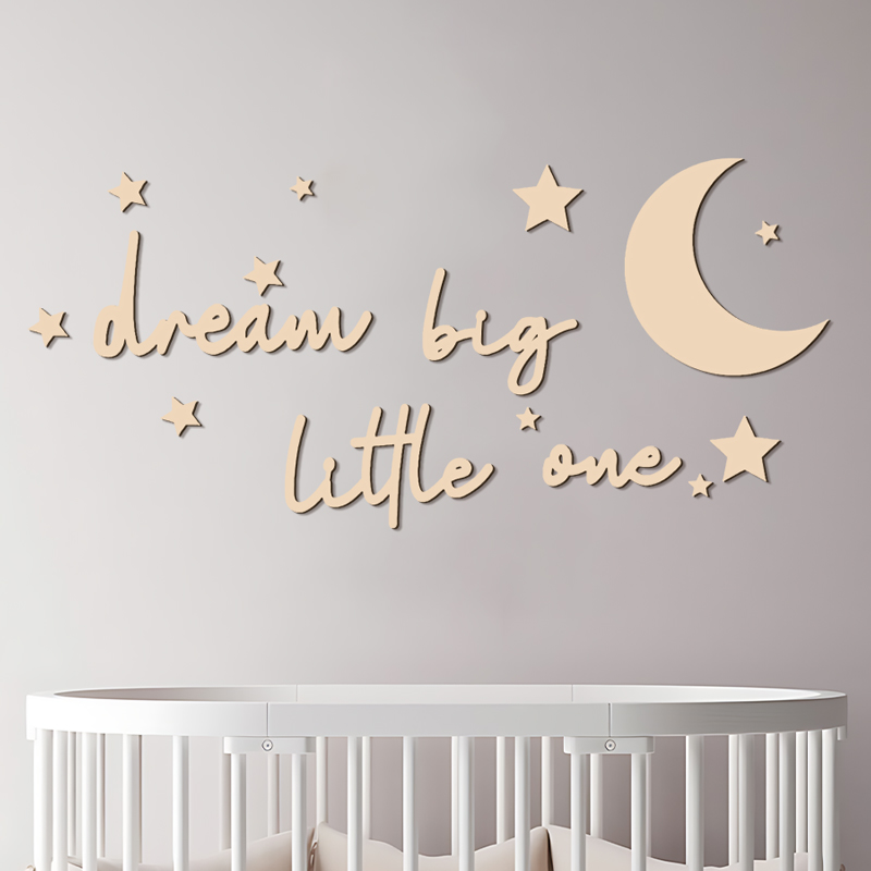 Dream Big Little One 木製看板 ウォール - Baby Nursery Package のレビューと価格