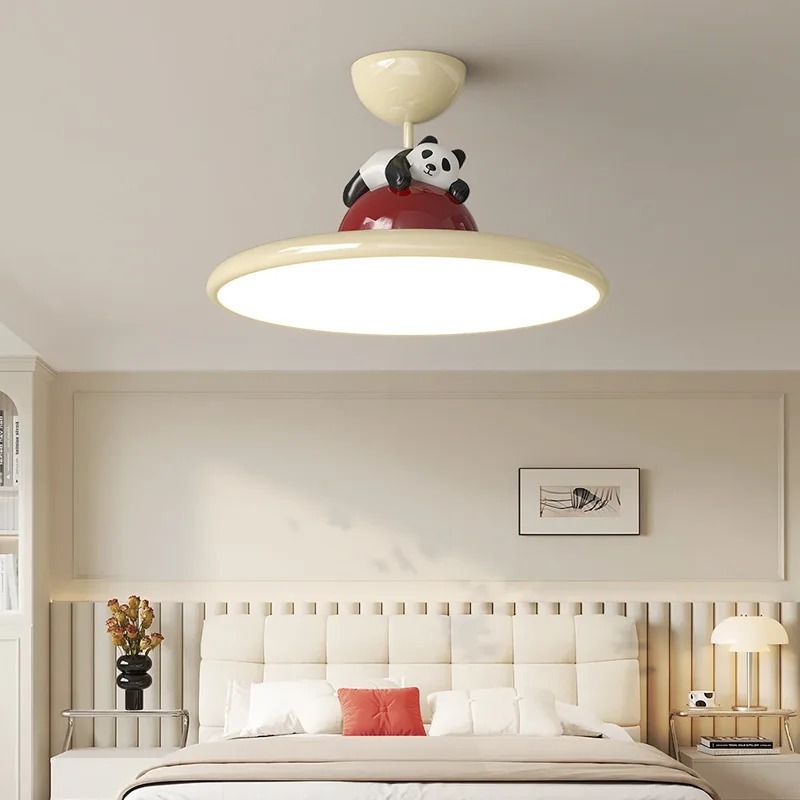 漫画クリームスタイルパンダ LED シーリングライト子供部屋 - Baby Nursery Ceiling Light のレビューと価格