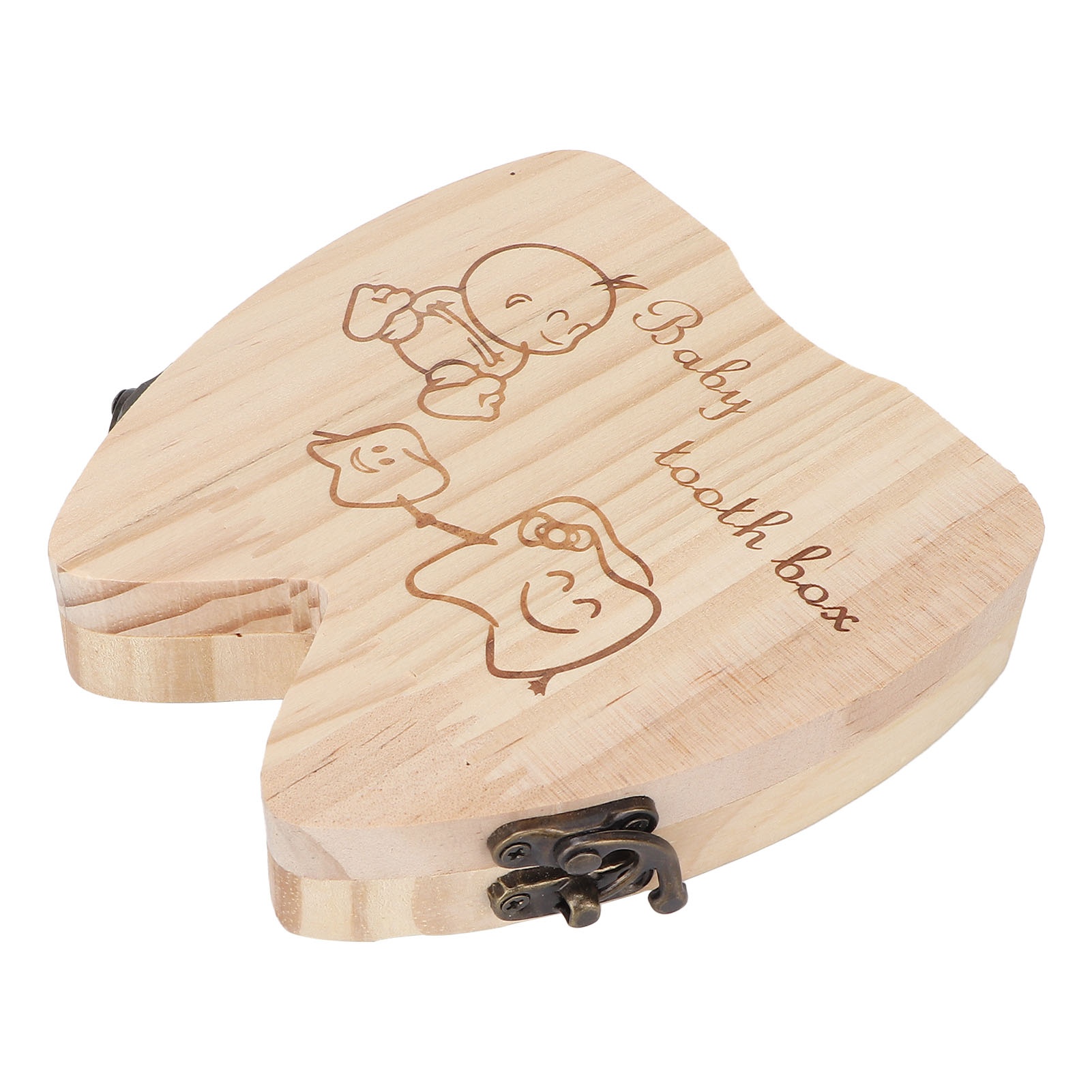 歯保管木製ボックス乳歯記念品収集ボックス幼児子供用保存ボック - Baby Keepsake Box のレビューと価格