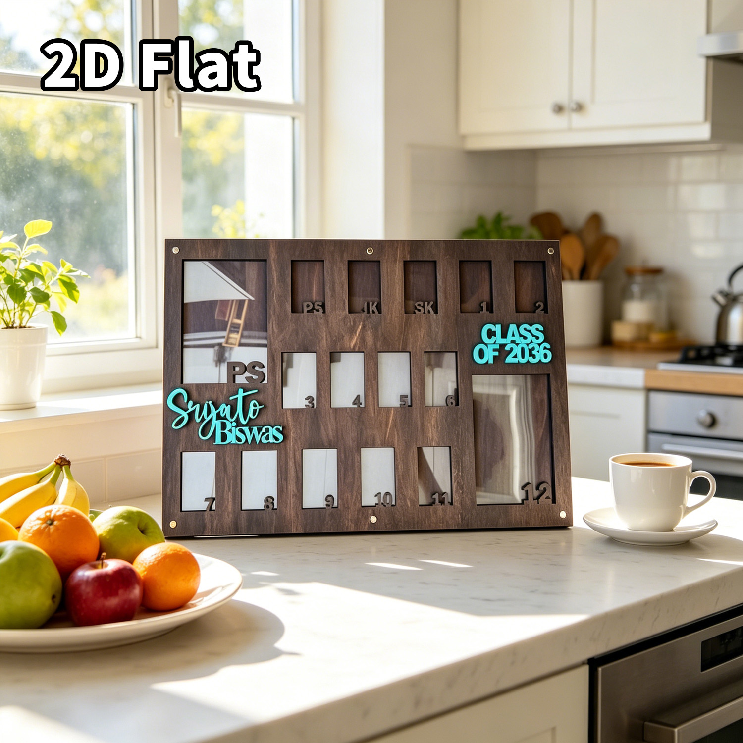 1個入りカスタムグレードフォトフレーム木製飾り板、自宅・オフ - Baby Nursery Frames のレビューと価格