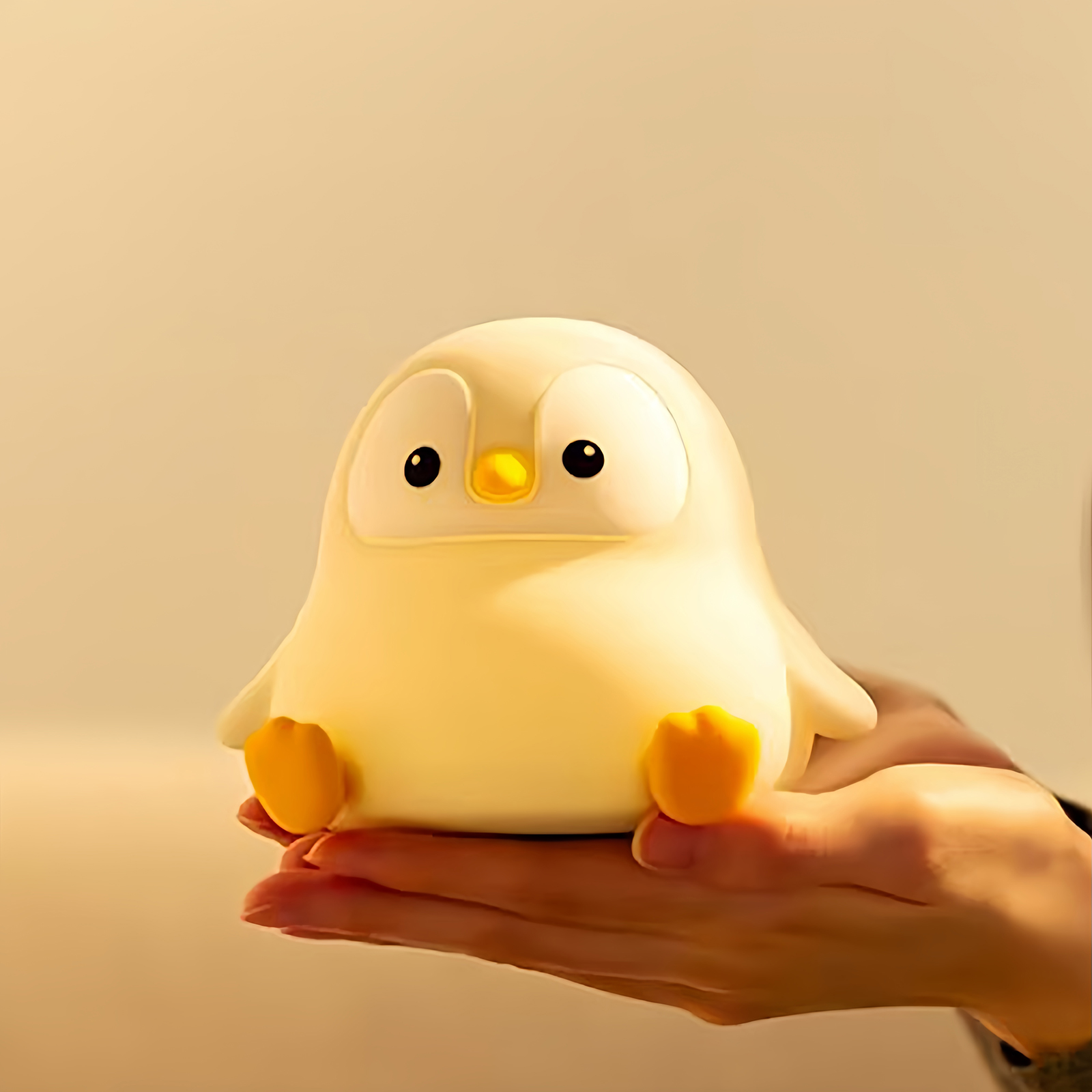 かわいいペンギンベビーナイトライト子供の寝室充電式動物シリコ - Baby Nursery Night Light のレビューと価格