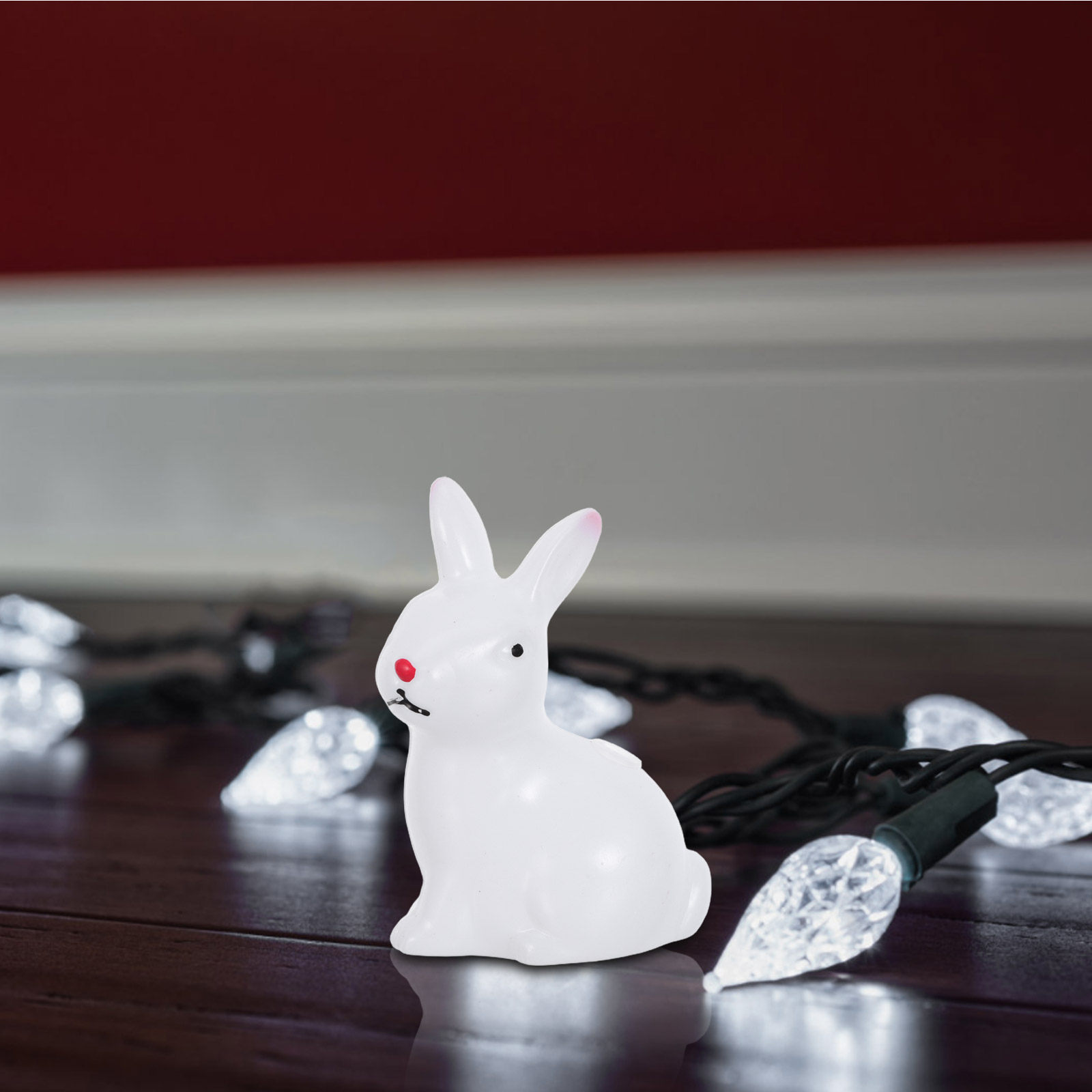 20個入りウサギ型LEDフェアリーライト、交換可能なペンダン - Baby Nursery Night Light のレビューと価格