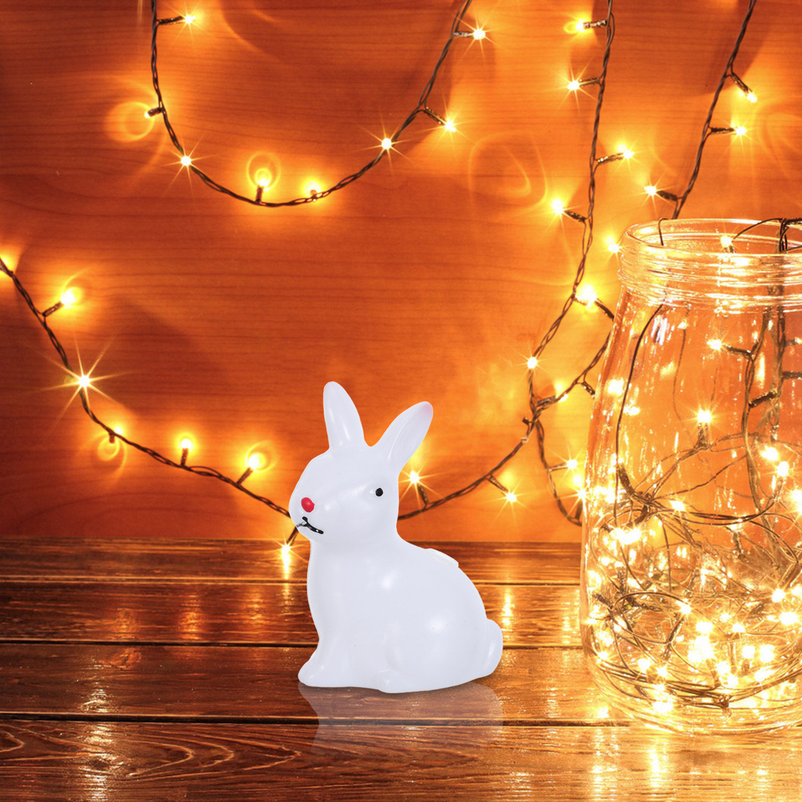 20個入りウサギ型LEDフェアリーライト、交換可能なペンダン - Baby Nursery Night Light のレビューと価格