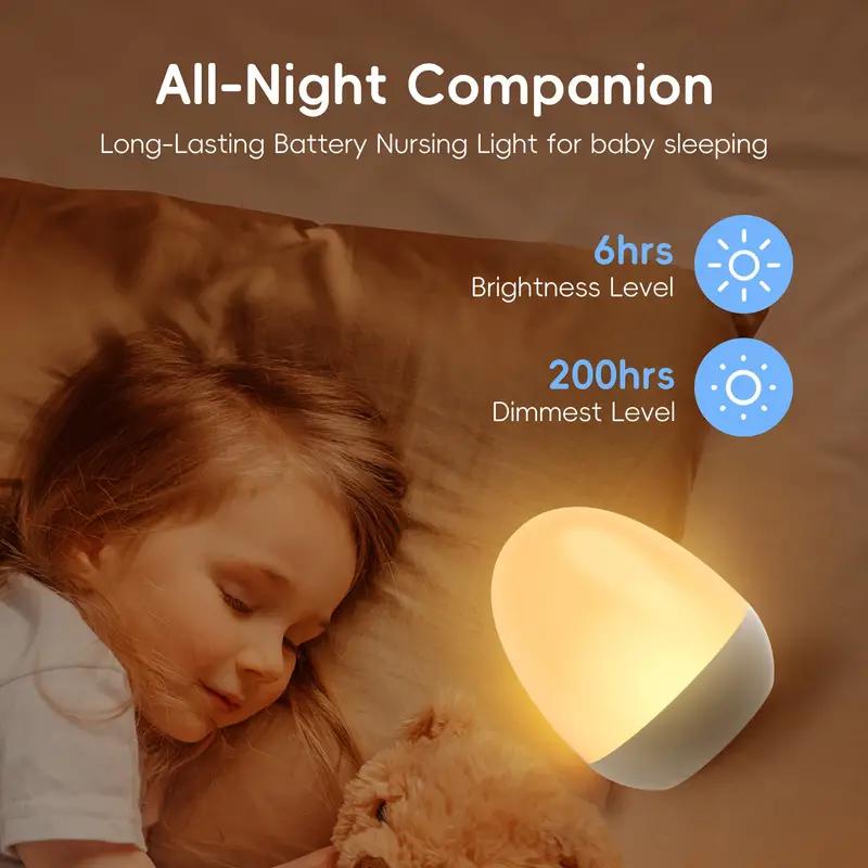 充電式のポータブルエッグナイトライト,ベビーケア用のタッチラ - Baby Nursery Night Light のレビューと価格