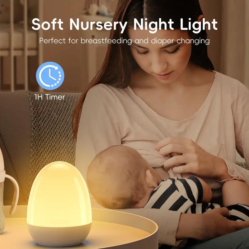 充電式のポータブルエッグナイトライト,ベビーケア用のタッチラ - Baby Nursery Night Light のレビューと価格