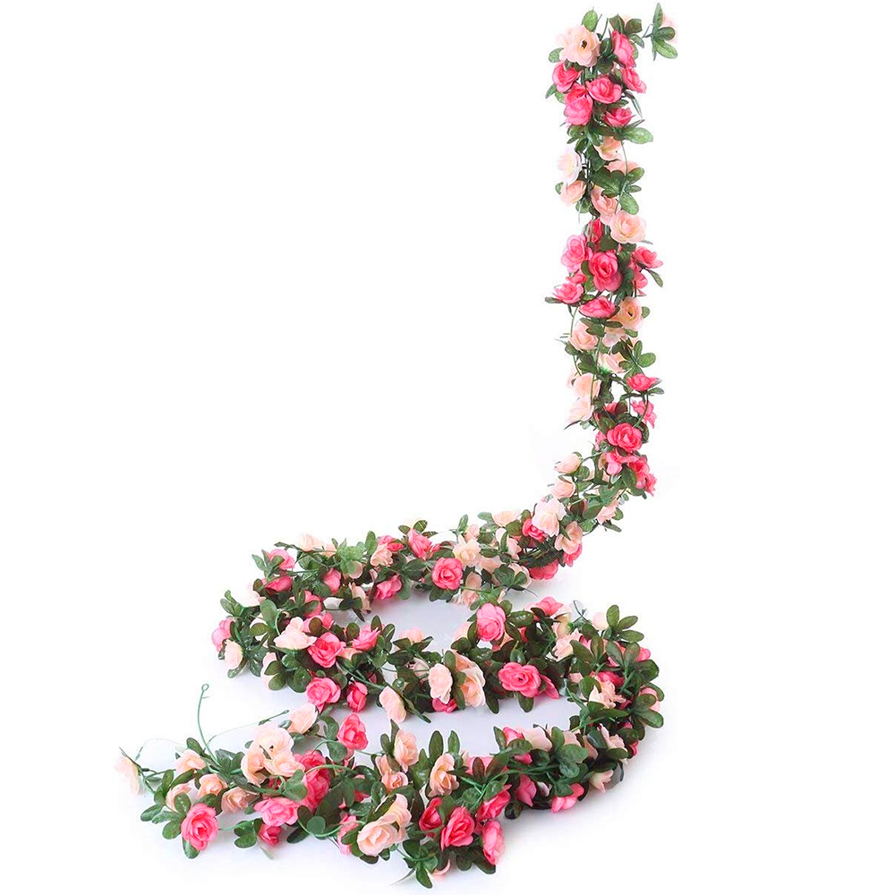人工バラの花輪,偽の植物,花の吊り下げ,結婚式,ガーデンパー - Baby Nursery Decor Girl のレビューと価格