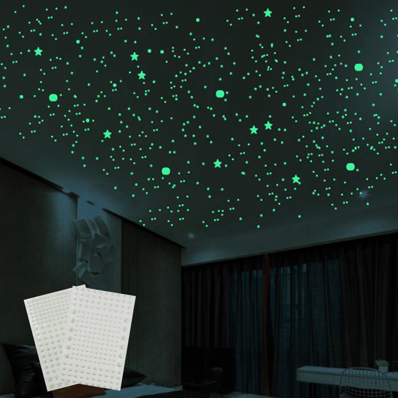 211 個 3D バブル発光星ドットウォールステッカー装飾キ - Baby Nursery Vinyl のレビューと価格