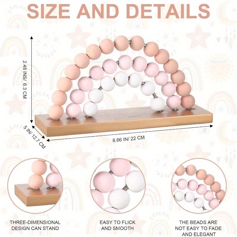 レインボーガール 3D ベビールーム装飾 ピンク 木製 ビー - Baby Nursery Decor Girl のレビューと価格