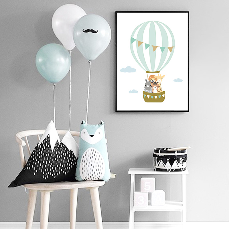 バルーンムーン保育園ポスター壁アートキャンバスプリントドリー - Baby Nursery Quotes のレビューと価格