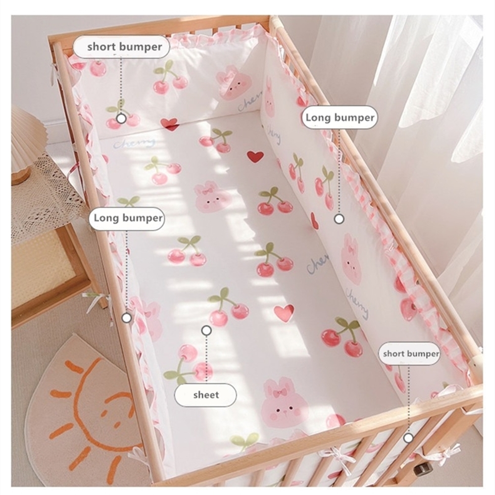 5 個ベビーベッド寝具セット女の子ベビー寝具ベビーベッドセッ - Baby Nursery Decor Girl のレビューと価格