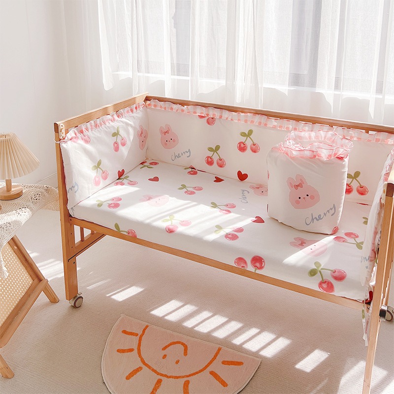 5 個ベビーベッド寝具セット女の子ベビー寝具ベビーベッドセッ - Baby Nursery Decor Girl のレビューと価格