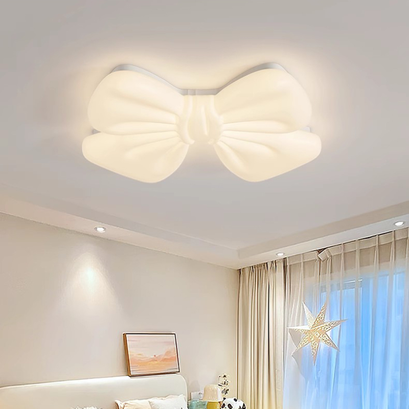 子供部屋女の子の寝室のシーリングライト LED ホワイトボウ - Baby Nursery Ceiling Light のレビューと価格