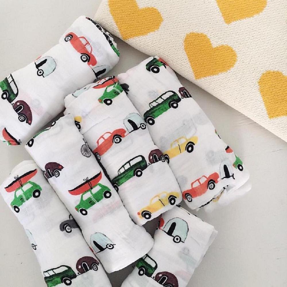 車用超ソフト47x47インチベビーモスリンブランケット軽量通 - Swaddle Blanket Muslin のレビューと価格
