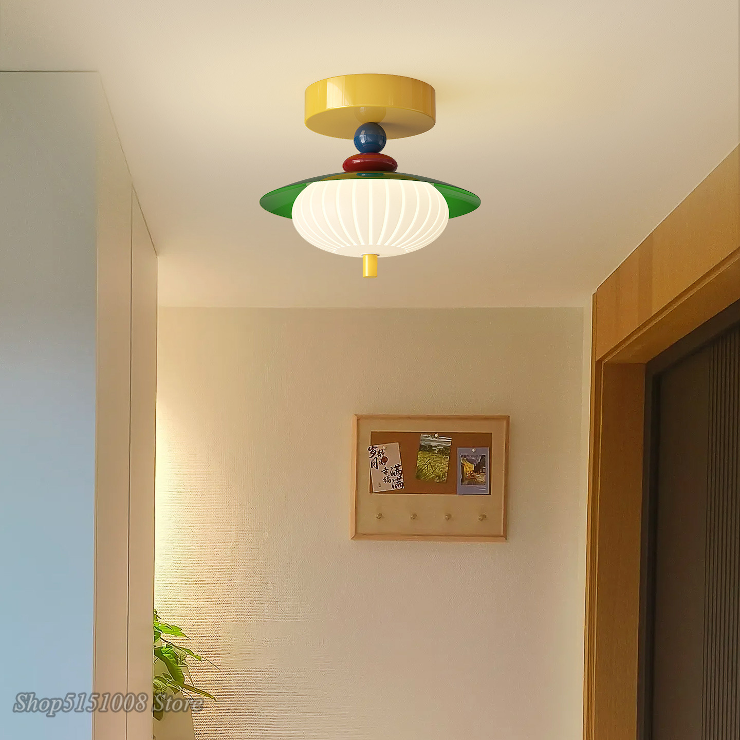 女の子男の子子供部屋 LED シーリングライト寝室の装飾ラン - Baby Nursery Yellow Walls のレビューと価格
