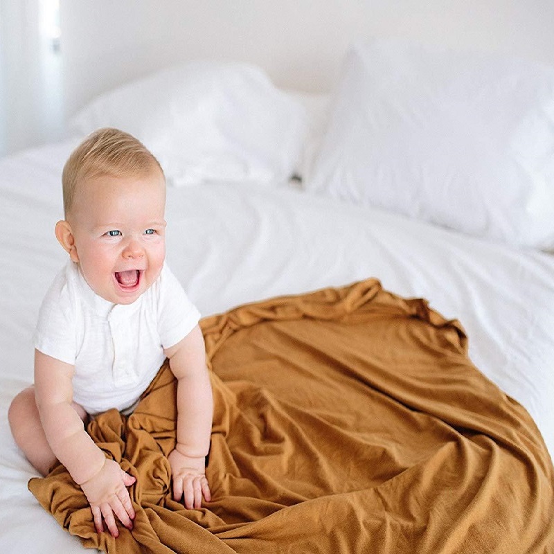 ピュアブラックカラーベビーラップ超ソフトベビーモスリンブラン - Swaddle Blanket Muslin のレビューと価格