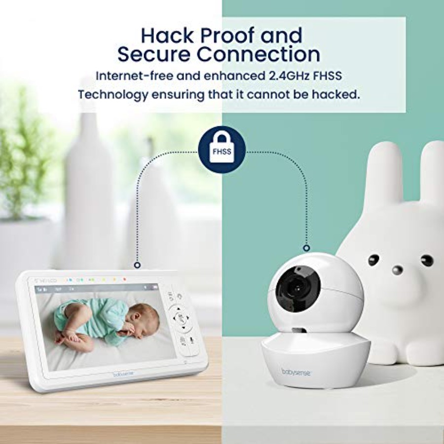 保育園用ベビーモニター、ナイトライト付きHDプラスチック製ブ - Baby Nursery Night Light のレビューと価格