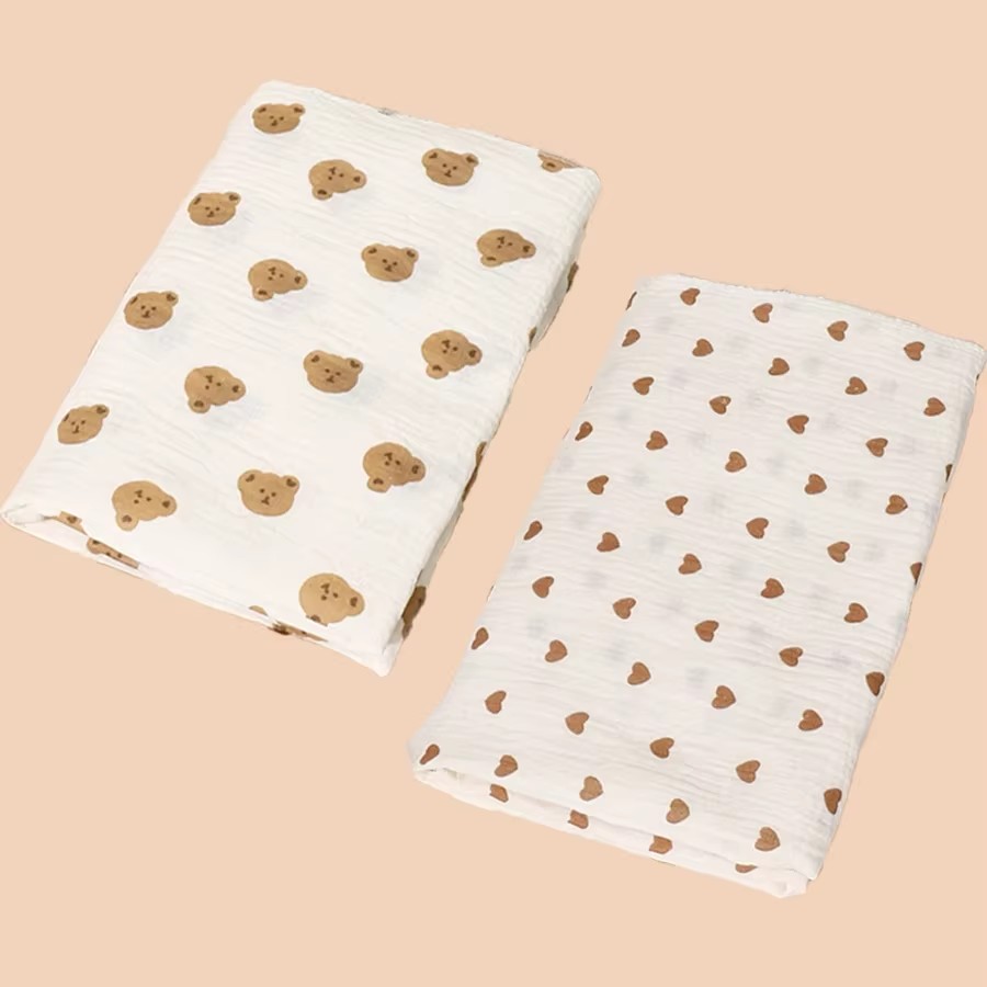 2Pc 綿モスリンブランケットベビー受信ブランケット新生児モ - Swaddle Blanket Muslin のレビューと価格